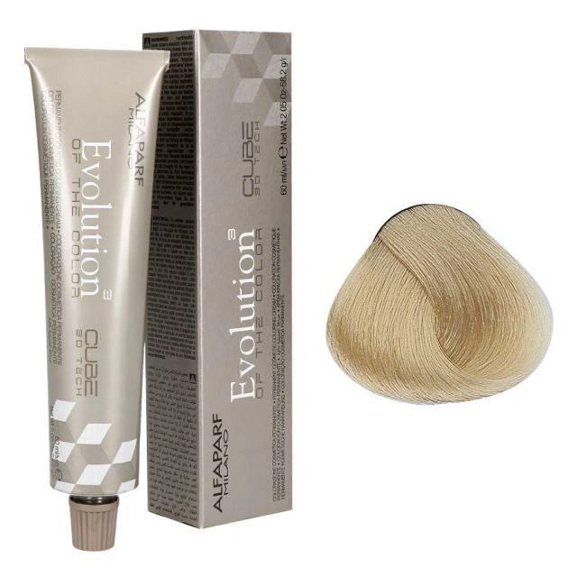 Alfaparf Evolution of the Color CUBE hajfesték - 10 60ml Lightest Natural Blonde képe 1